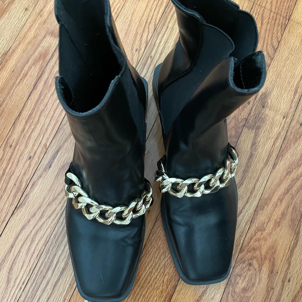 Zara black booties